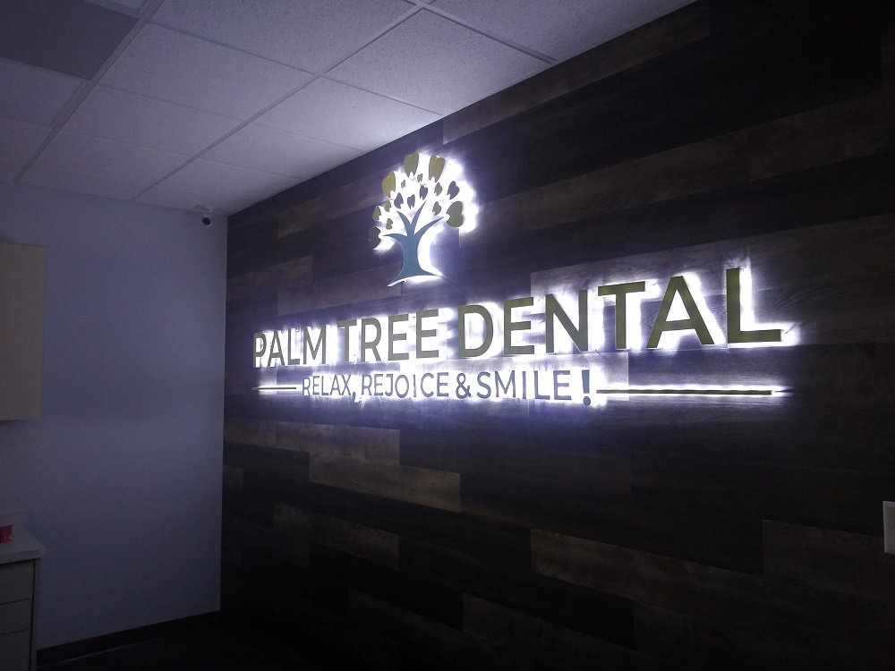 led light interior signs